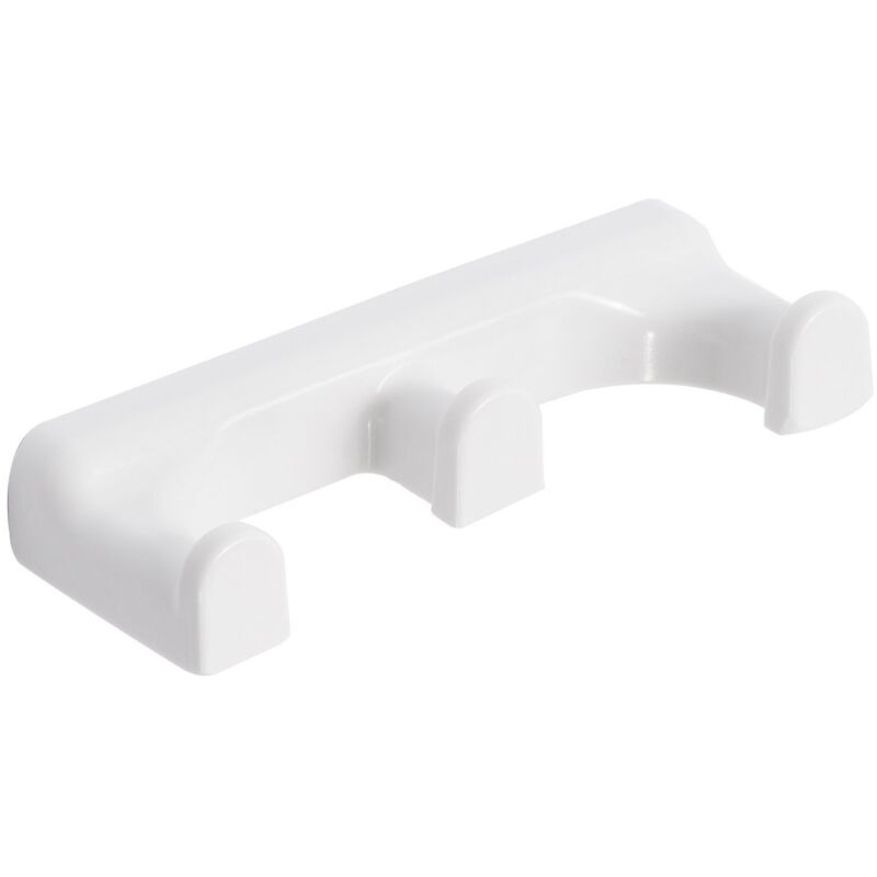 foto del prodotto metaform appendiabito triplo da parete bianco in termoindurente e abs mod. linea
