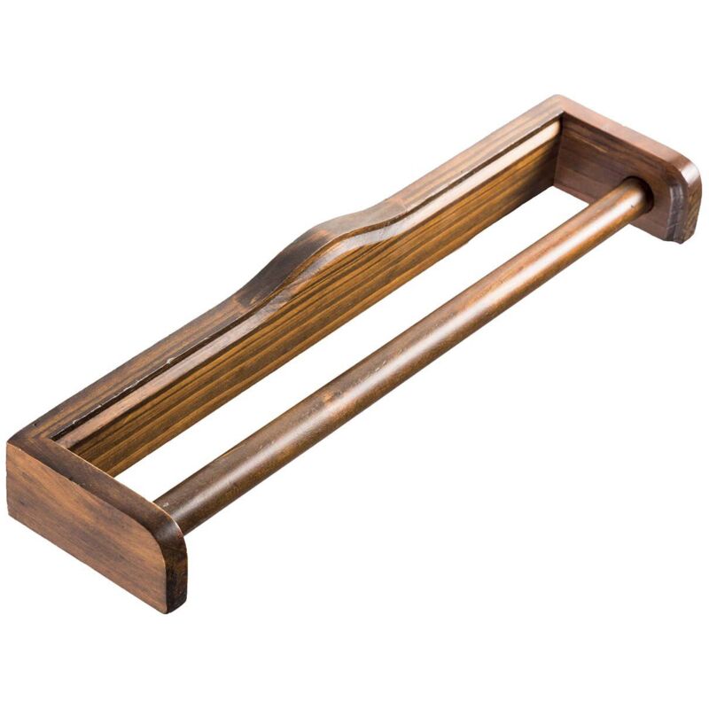 foto del prodotto metaform barra porta asciugamani 40 cm accessori bagno arte povera in legno mod. mathilde