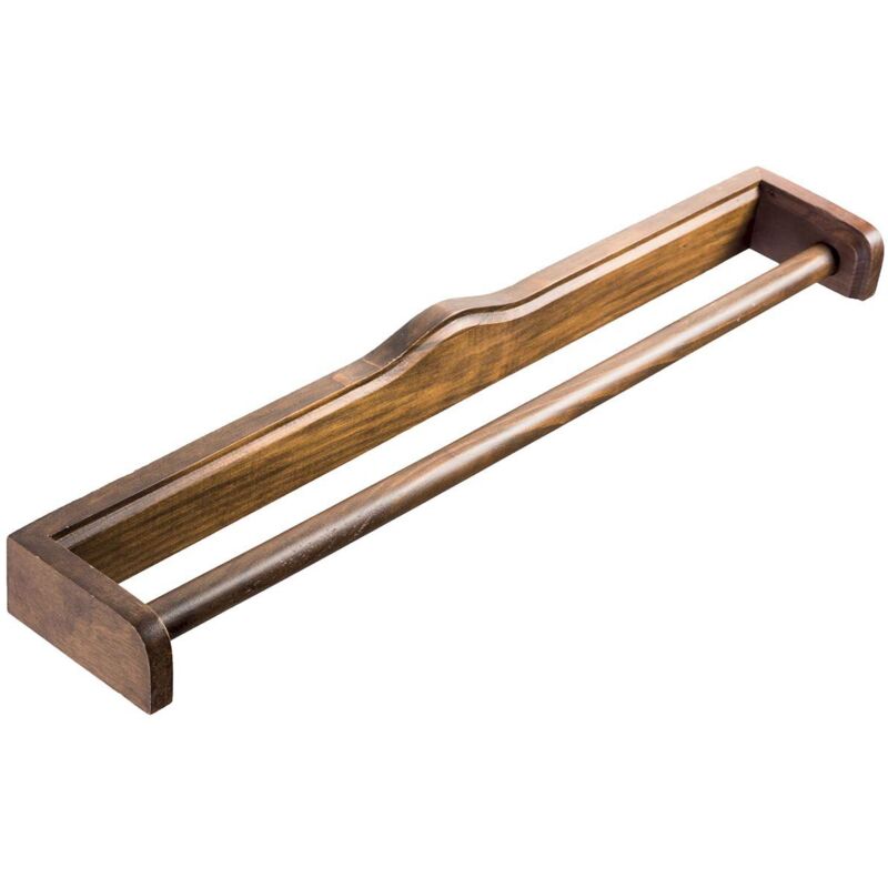 foto del prodotto metaform barra porta asciugamani 56 cm accessori bagno arte povera in legno mod. mathilde
