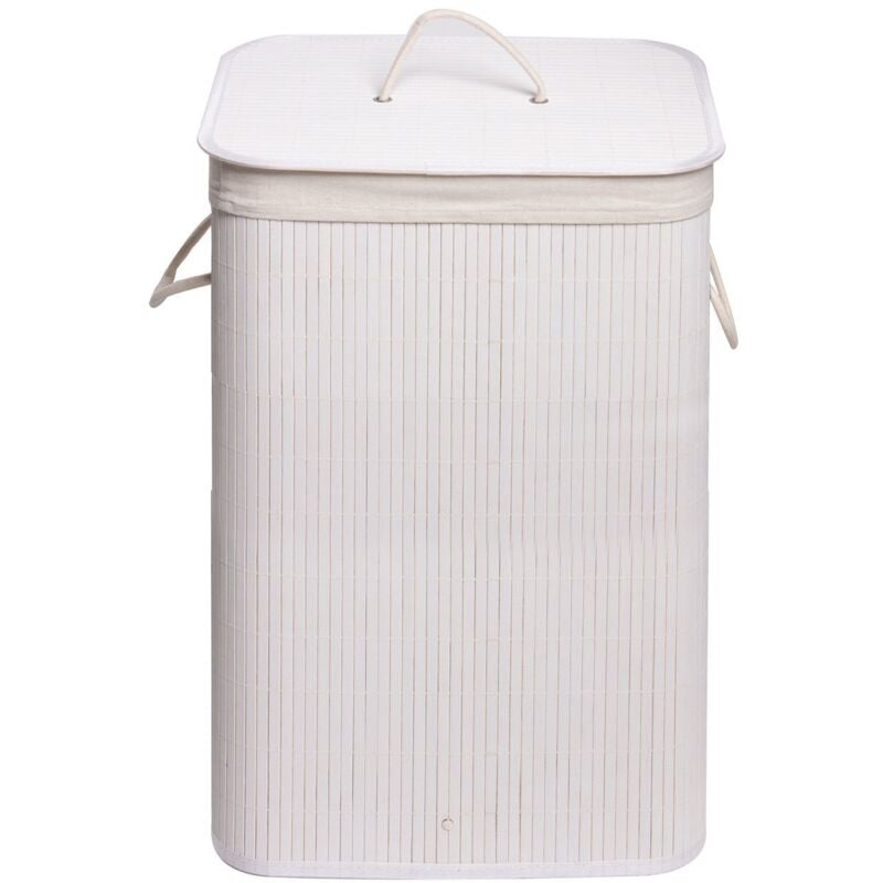 foto del prodotto metaform cesta portabiancheria bianca bucato bamb rettangolare mod. bal 