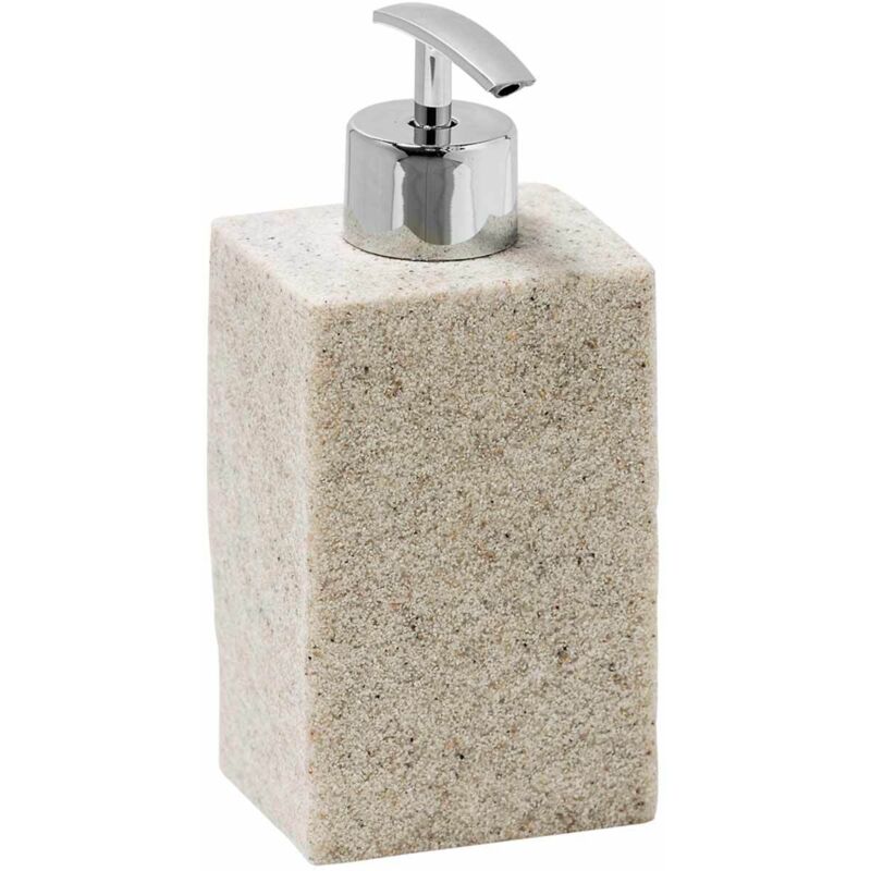 foto del prodotto metaform - dispenser portasapone da appoggio sabbia in poliresina per bagno mod. syl