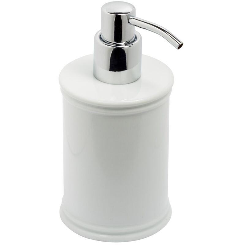 foto del prodotto metaform dispenser sapone da appoggio bianco in porcellana e leghe metalliche mod. impero