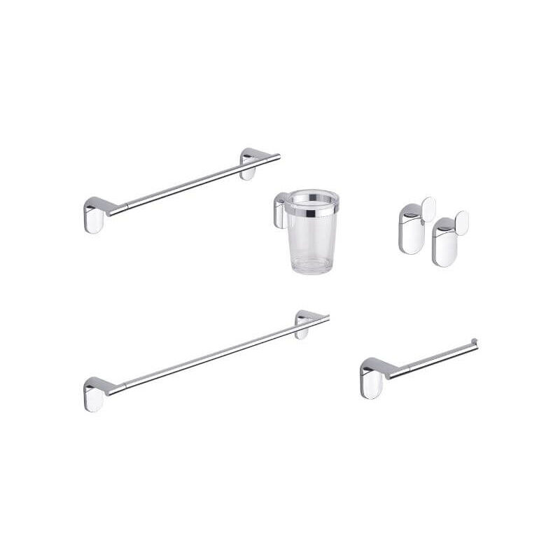 foto del prodotto metaform kit accessori bagno 5 pezzi zero