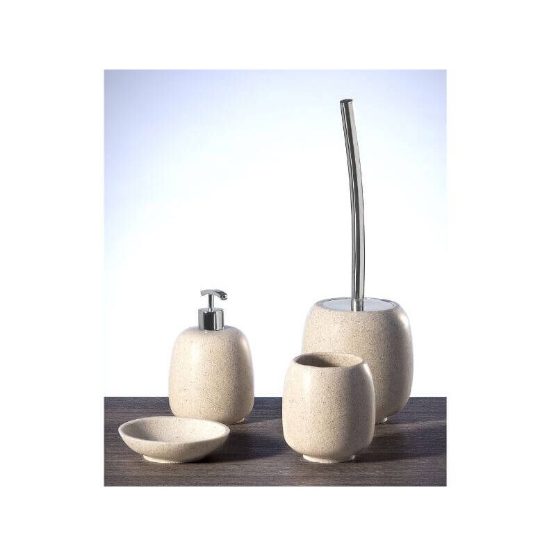 foto del prodotto metaform kit accessori bagno afra sabbia