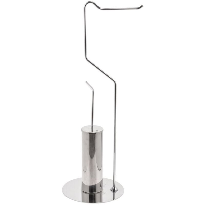 foto del prodotto metaform piantana porta scopino wc porta rotolo da terra toilette airone
