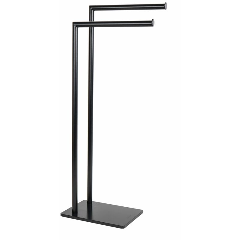 foto del prodotto metaform piantana porta teli barre asciugamani da terra nero zeus black