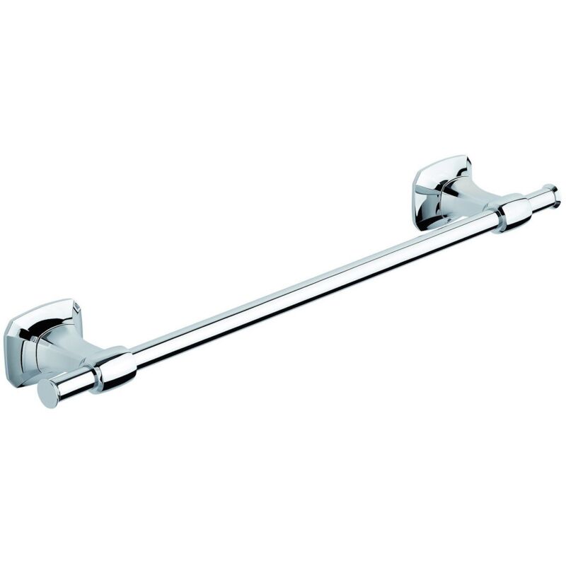 foto del prodotto metaform porta asciugamani 30cm da parete cromo in ottone cromato mod. aida