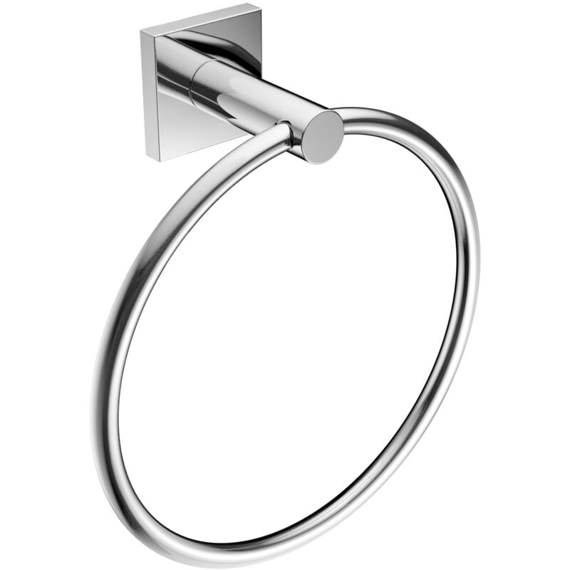 foto del prodotto metaform porta asciugamani ad anello in acciaio cromo mod. hotel maison