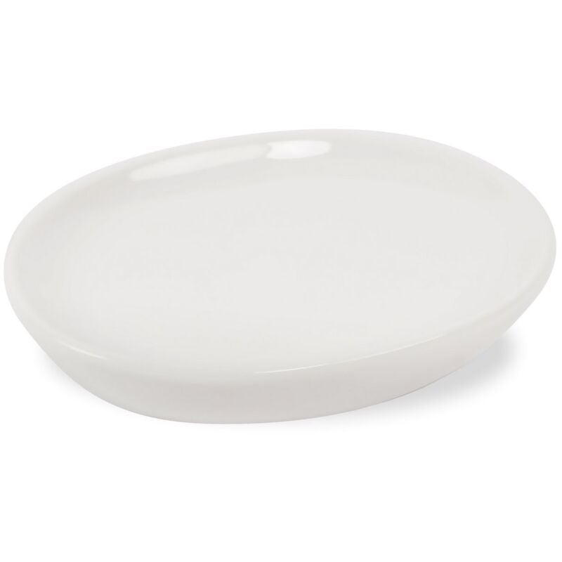foto del prodotto metaform porta sapone da appoggio bianco in ceramica mod. sophie