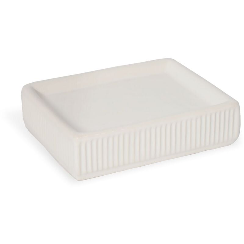 foto del prodotto metaform porta sapone da appoggio bianco piattino mod. zoe