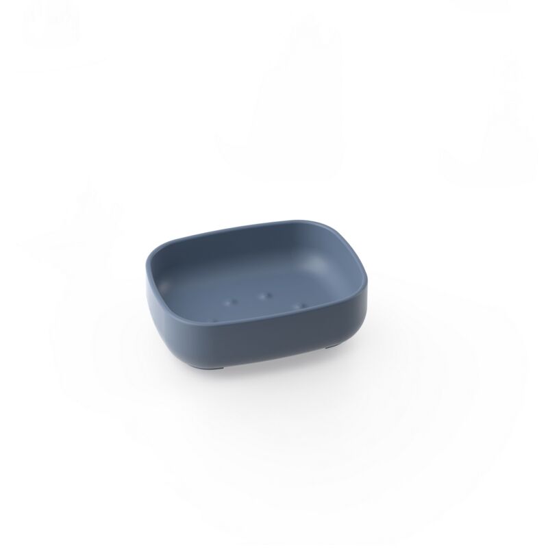 foto del prodotto metaform porta sapone da appoggio indaco in resine termoplastiche mod. pod
