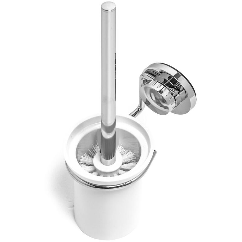 immagine 0 del prodotto metaform porta scopino da parete cromo in acciaio cromato, san e abs mod. new chrome 2.0