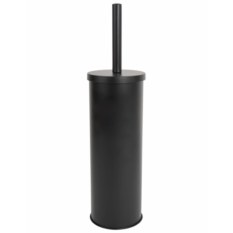 foto del prodotto metaform porta scopino wc toilette in acciaio nero mod. cold wind black