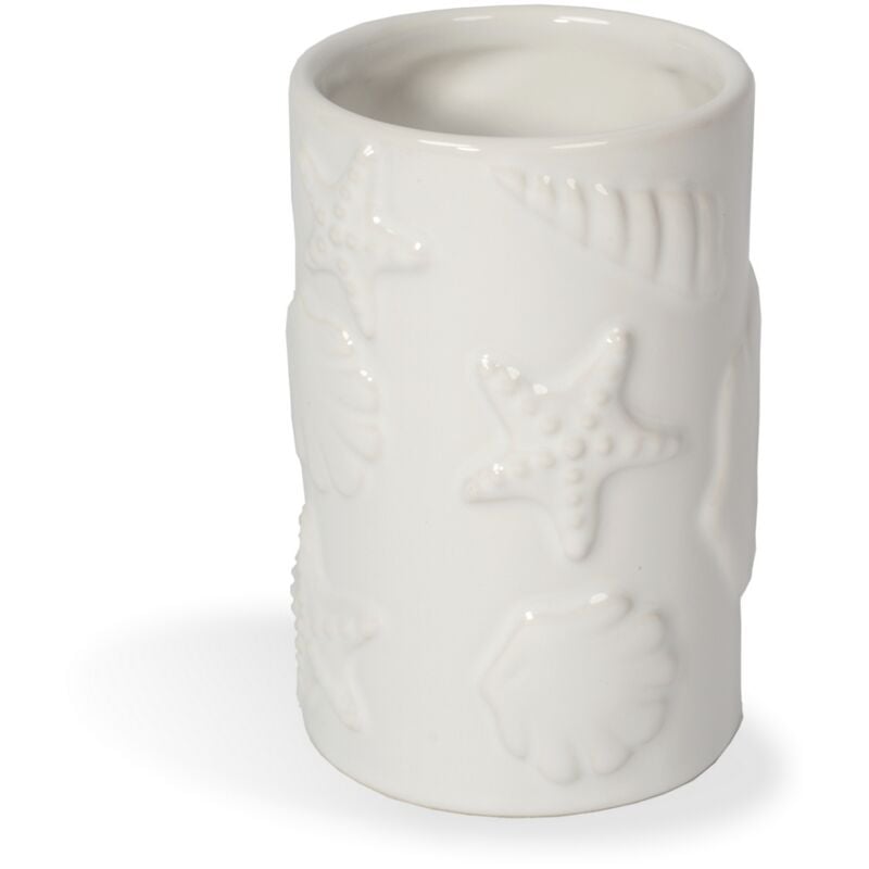 foto del prodotto metaform porta spazzolini da appoggio bianco in ceramica mod. am lie