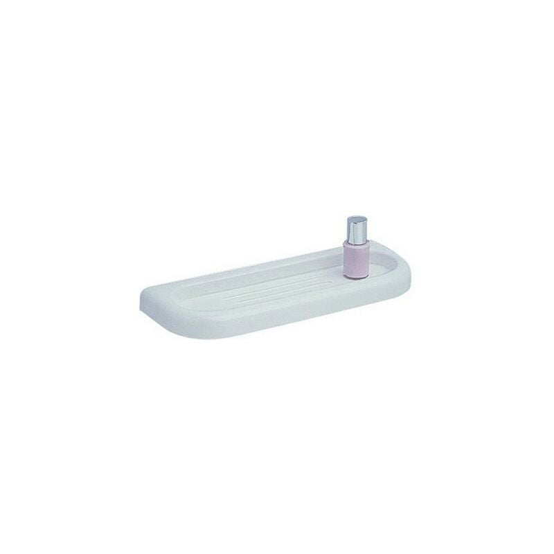 foto del prodotto metaform porta spugna e porta sapone combinato serie linea bianco metaf