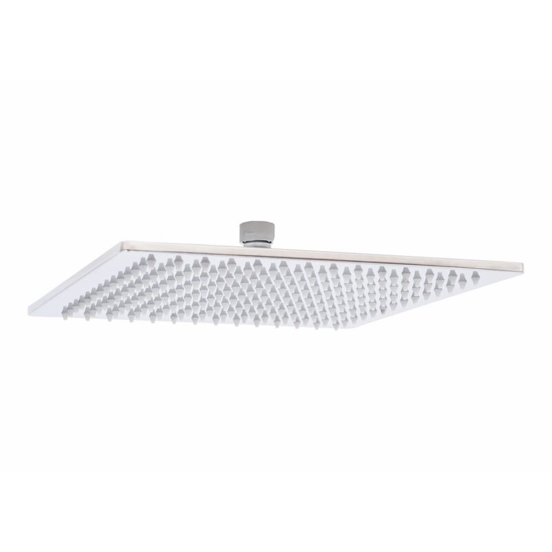foto del prodotto metaform soffione doccia 30x30 quadrato in acciaio pioggia mod. seven