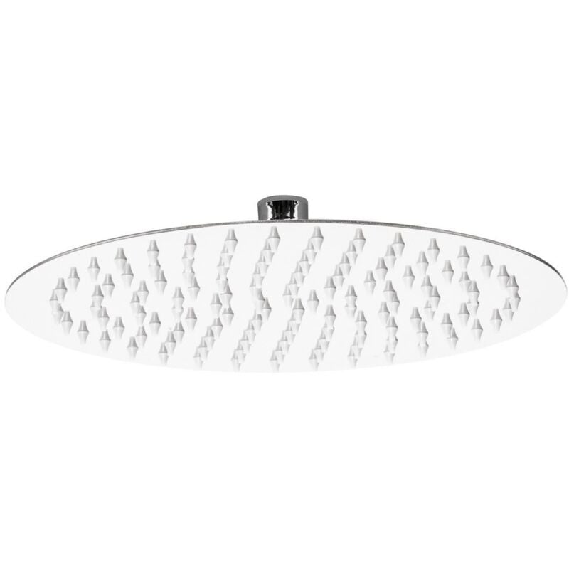 foto del prodotto metaform soffione doccia tondo 25 cm in acciaio effetto pioggia cromo lucido