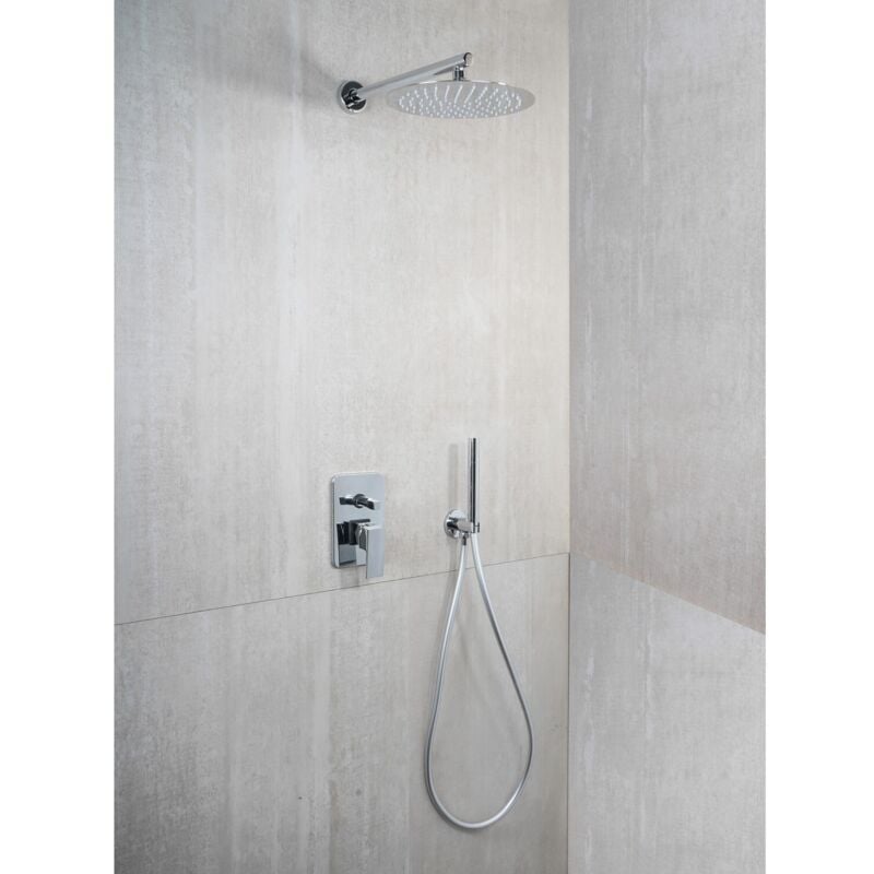 foto del prodotto metaform soffione doccia tondo cromo in acciaio inox mod. smart