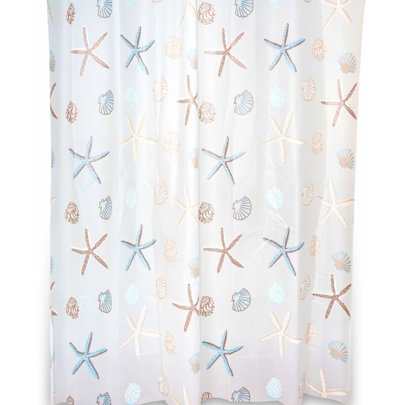 foto del prodotto metaform tenda impermeabile doccia vasca in peva marinara h 200 con ganci mod. seychelles 120 cm