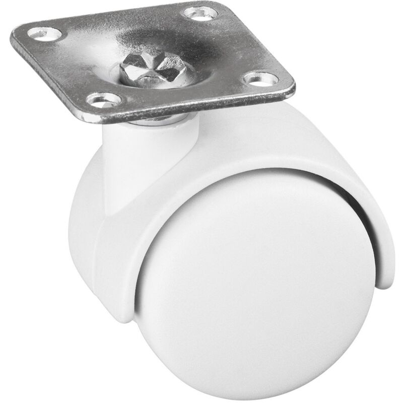 foto del prodotto metafranc 802150 doppio rullo 40 mm, 38 x 38 mm, in plastica, cuscinetto a scorrimento