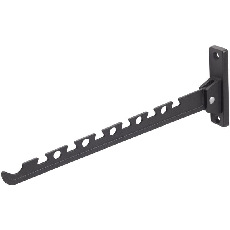 foto del prodotto metafranc ventilatore appendiabiti nero 330 x 28 mm portata 20 kg materiale stabile funzione pieghevole salvaspazio / asta appendiabiti /