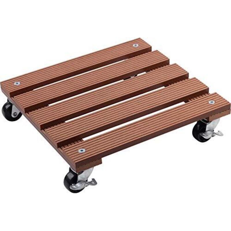 foto del prodotto metafranc wu0825100 piattaforma con ruote wpc capacità di carico max. 60 kg 300 mm x 300 mm x 73 mm numero ruote di