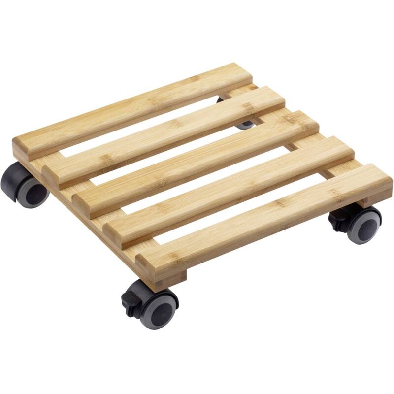foto del prodotto metafranc wu0825340 portavaso con rotelle bamb capacit di carico max. 60 kg 300 mm x 300 mm x 74 mm numero ruote d