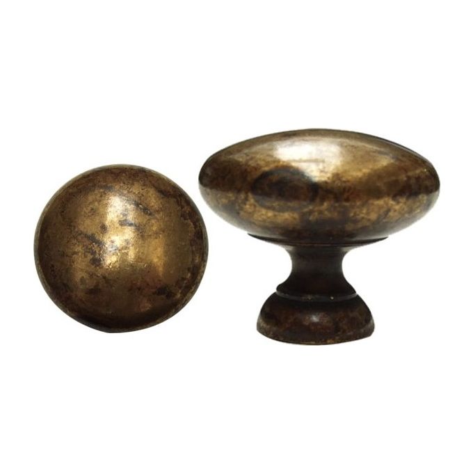 foto del prodotto metal 6556 style pomolo tondo ottone antico 27