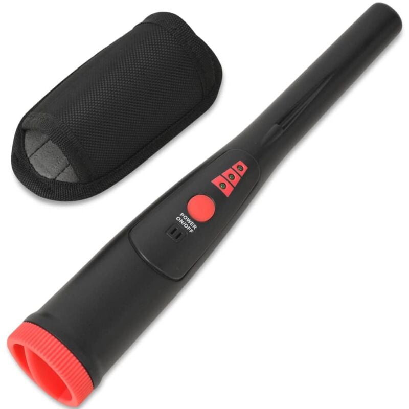 foto del prodotto metal detector localizzatore nero e rosso vidaxl