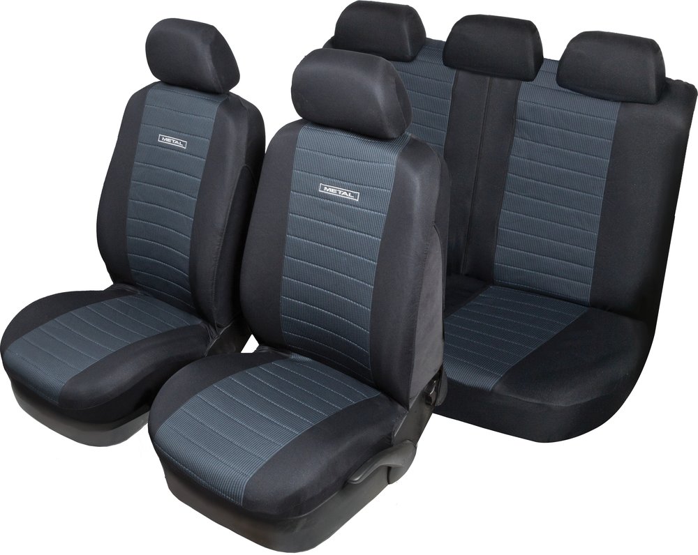foto del prodotto metal set completo coprisedili auto universale nero