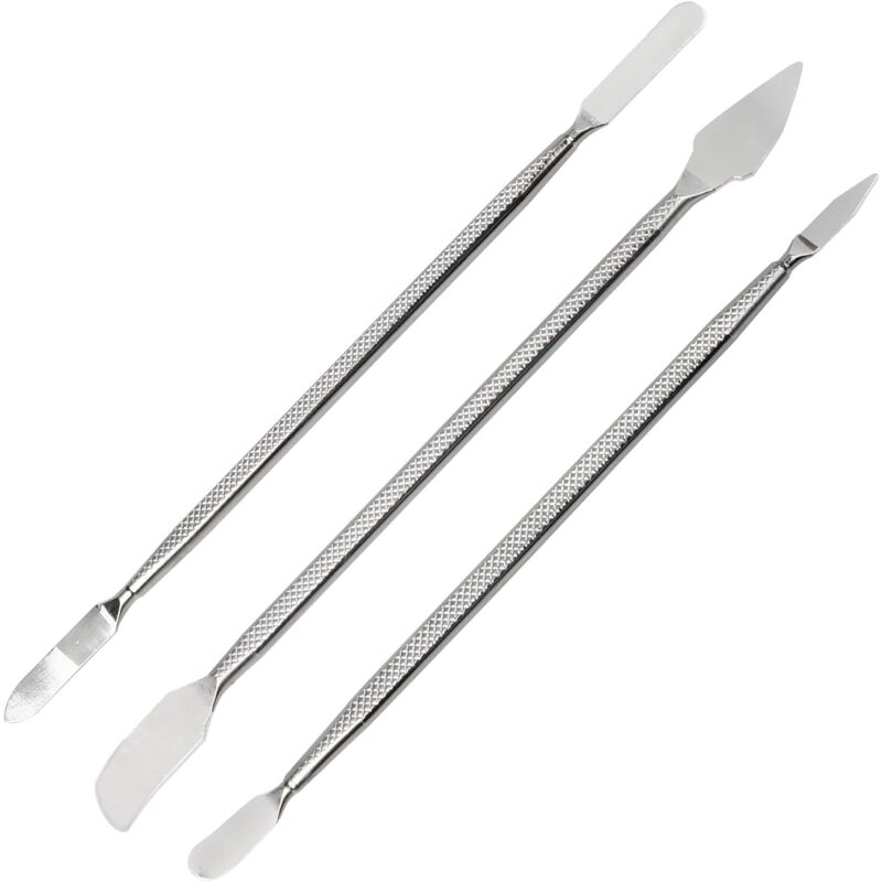 foto del prodotto metal spudger opening disassembly tools 3 pack , for pry open tablet screen, mobile phone ipad tablet laptop repair tool kit
