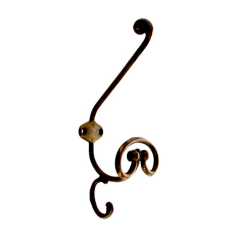 foto del prodotto metal style appendiabiti antichizzato art. 43005 mm.205 ottone antico. prezzo per 1 pezzo.