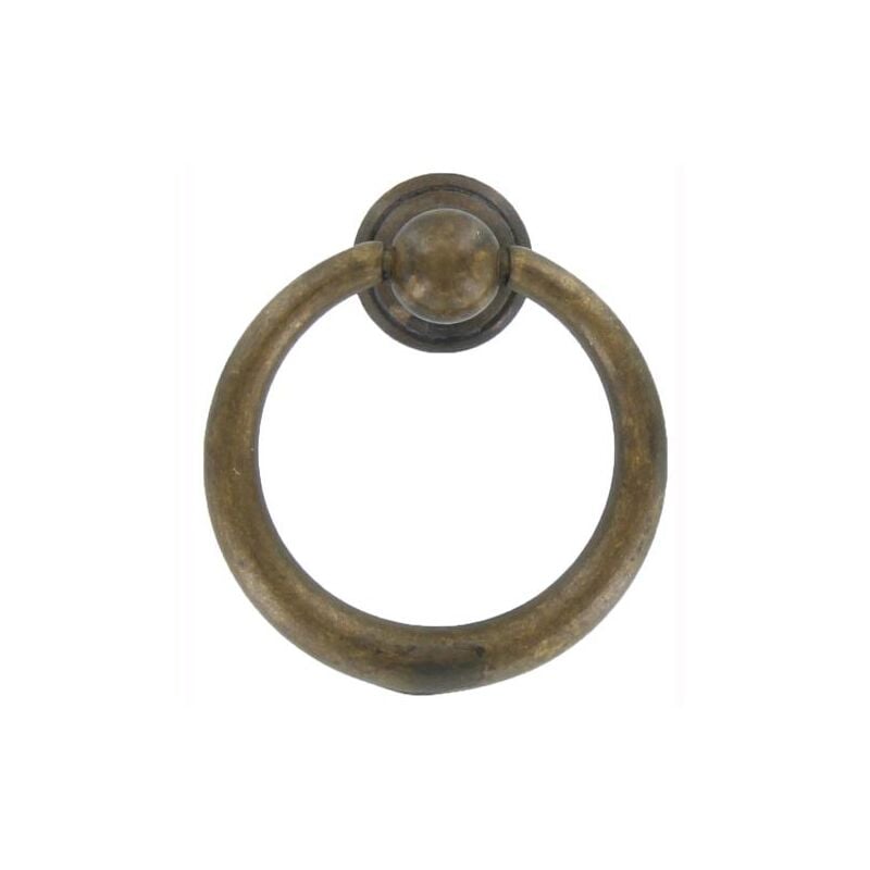 foto del prodotto metal style maniglia pomello classica in ottone da mobile cassettira mm 40x46 13635 
