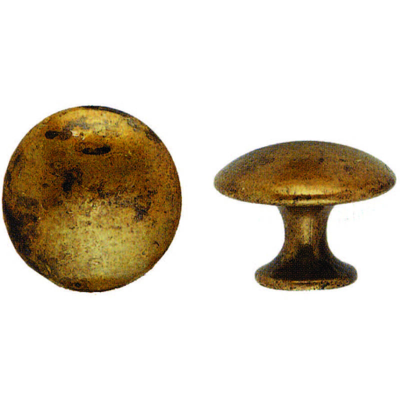 foto del prodotto metal style pomoli per mobili mod.24220 in zama ottone anticato mm.30