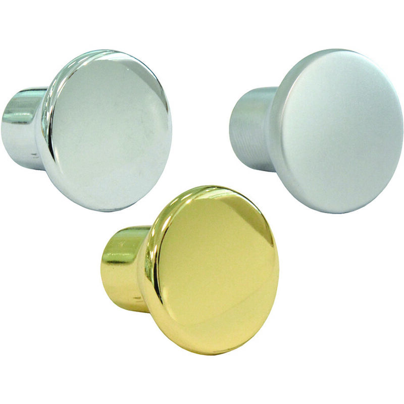 foto del prodotto metal style pomoli per mobili mod.ga09 in zama mm.24 ottonato lucido