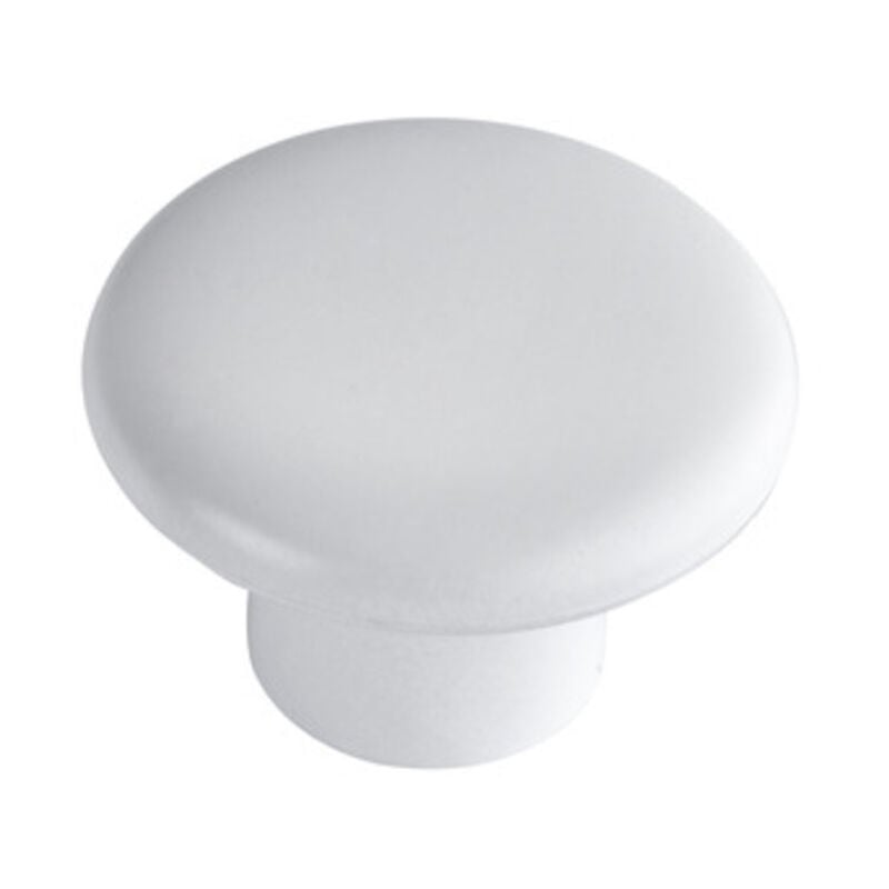foto del prodotto metal style pomolo in resina art. 24pp mm 32 bianco. prezzo per 1 pezzo.
