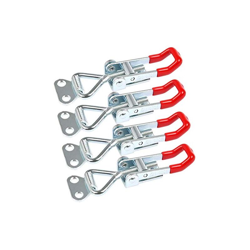 foto del prodotto metal toggle latch, 4pcs gh 4001 adjustable joiner toggle latches, clamp latch for cabinet, door