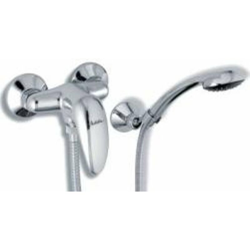 foto del prodotto metalia 55 set doccia con miscelatore, supporto e doccetta, cromo 55061,0 novaservis