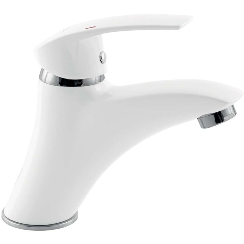 foto del prodotto metalia 57 miscelatore da lavabo, bianco cromo 57002 1,1 novaservis
