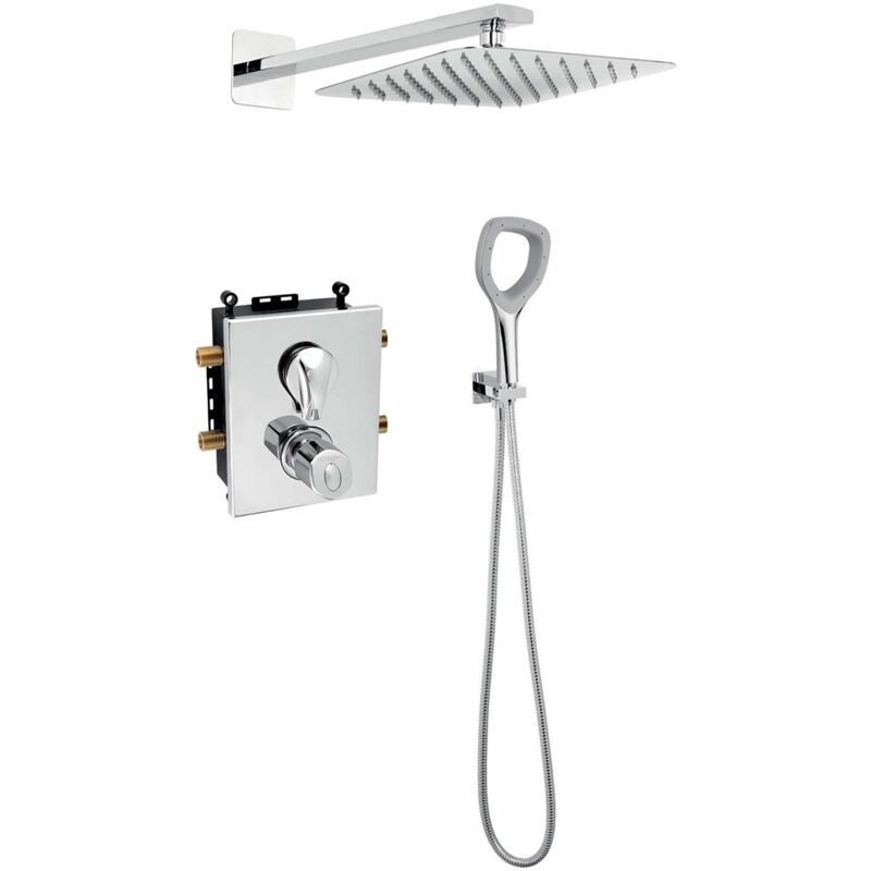 foto del prodotto metalia eco set doccia 250 eco con termostato ad incasso, cromo sadaeco52rt novaservis