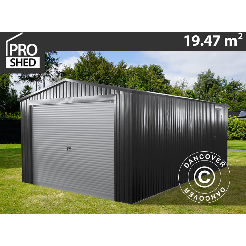 foto del prodotto metallo garage 3,38x5,76x2,43m, 19,47m , proshed , antracite