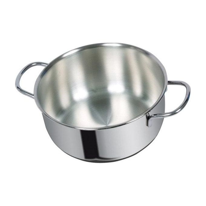foto del prodotto metalsomma casseruola fonda cm 24 dune in acciaio aisi 304 con triplo fondo superthermical