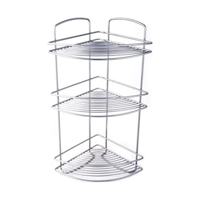 foto del prodotto metaltex mensola angolare con 3 ripiani 22x22 h 53
