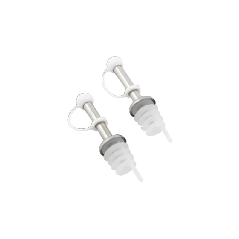 foto del prodotto metaltex set di 2 tappi versatori in acciaio inox plastica menaje