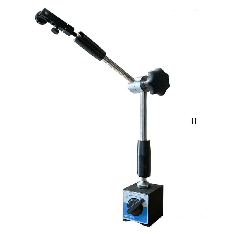 foto del prodotto metrica 46025 base magnetica a bracci, h 410 mm, 80 kg per comparatore