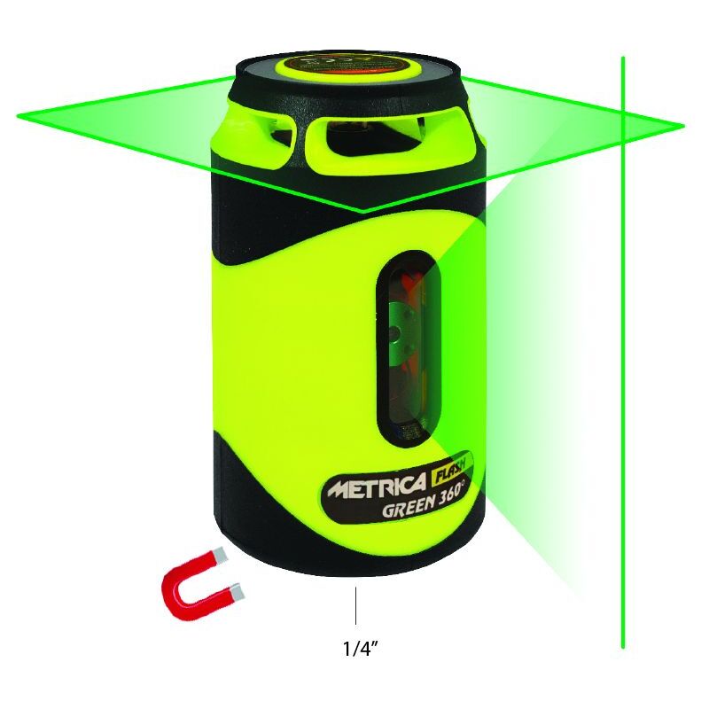 foto del prodotto metrica livella laser autolivellante con laser verde a 360 portata 40mt. ip54 ineout 61435