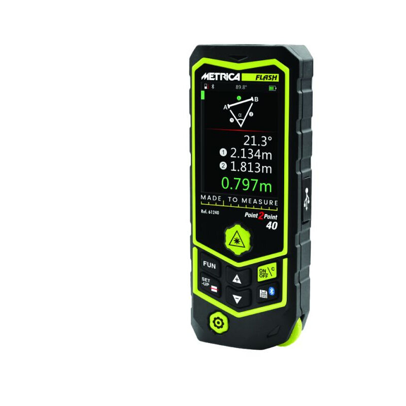 foto del prodotto metrica telemetro laser flash point 2 point 60 60m 61260