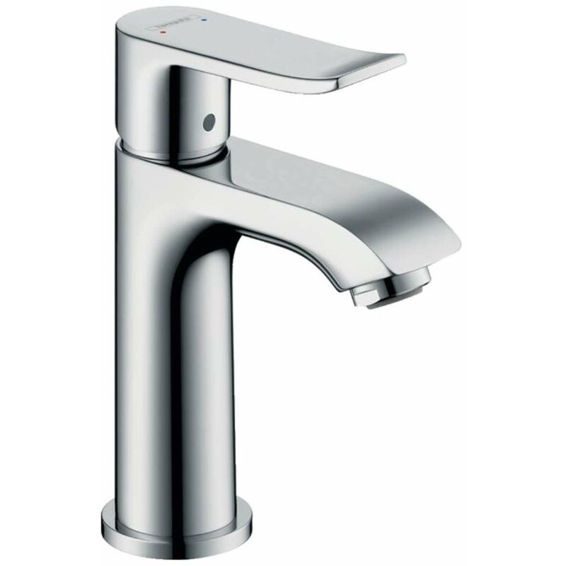 foto del prodotto metris new - miscelatore monocomando 100 per lavabo, con sistema di scarico, cromato 31088000 - hansgrohe