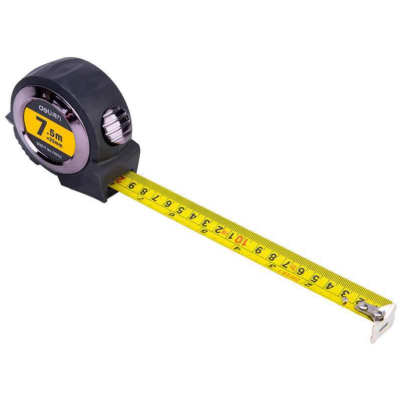 foto del prodotto metro a nastro autobloccante in acciaio inossidabile metrico 7,5 m 25 mm clip per cintura inclusa