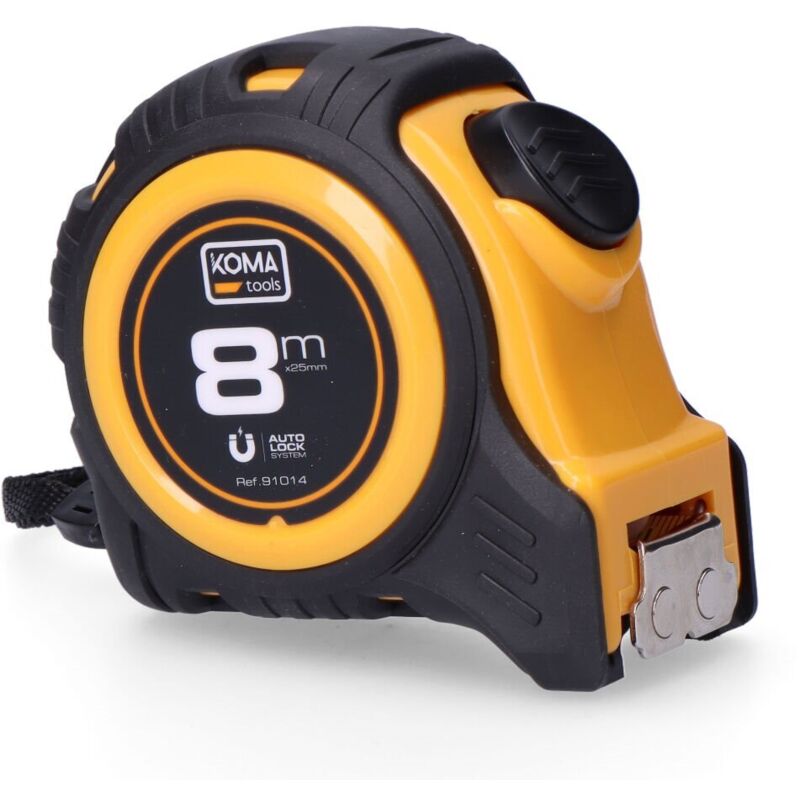foto del prodotto metro a nastro komatools 8 m x 25 mm magnete in abs